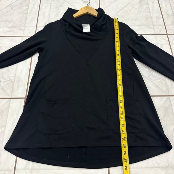 LOGO Lori Goldstein Lounge Black Athleisure Wear Black Womens Size XS Outerwear - Picture 9 of 12